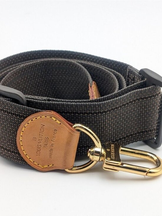 Louis Vuitton Shoulder Strap Leather Nylon Adjustable